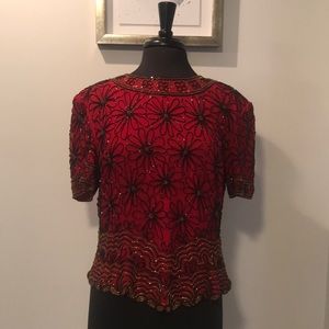 Vintage beaded blouse